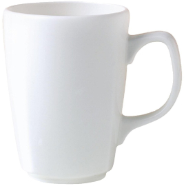 White Mugs | Porcelain Coffee Cups | 237ml Capacity | Steelite Monaco V6886