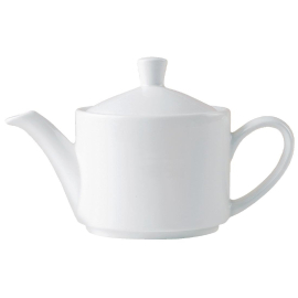 Steelite Monaco White Vogue Teapots 412ml V7431