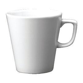 Cafe Latte Mugs | Churchill Plain Whiteware | 340ml | Churchill W002