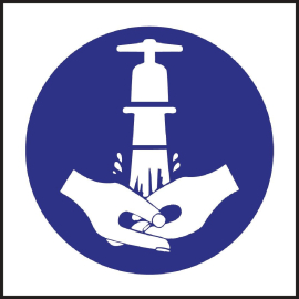 Wash Hands Symbol Sign W214