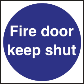 Fire Door Sign | Keep Shut Safety Signage | Self-Adhesive | Safety W222