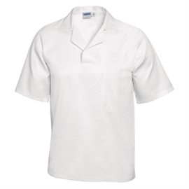 Commercial Bakers Shirt | Unisex White Chef Shirt | Large Size | Unisex A102-L