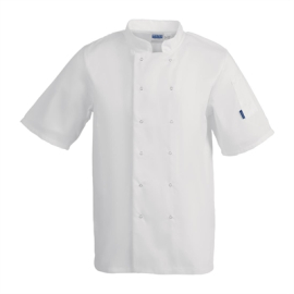 Commercial Chef Jacket | Unisex Short Sleeve Chef Coat | White | Whites Vegas A211-M