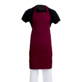 Chef Apron Burgundy | Professional Waist Apron | Restaurant Service Wear | Whites A557