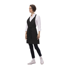 Tuxedo Apron | Black Waist Apron | Professional Bar & Service Staff | Uniform Works A709