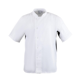 Commercial Chef Jacket | Unisex Kitchen Uniform | Black & White | Whites Nevada A928-L