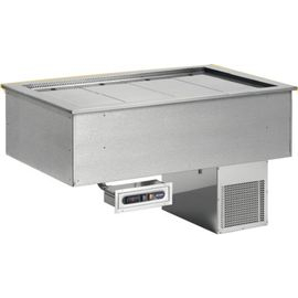 Ventilated Cold Well Drop In Unit | Commercial Food Display Chiller | 4 x GN1/1 Capacity | Afinox BLUE-4