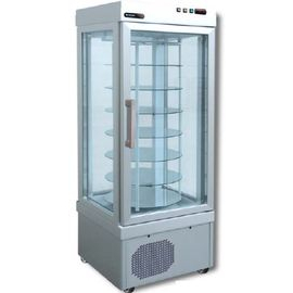 Cake Display Fridge | Rotating Shelves Display | 4-Tier Commercial Patisserie Cabinet | Afinox PST441TNVR
