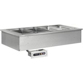 Commercial Heated Bain Marie | Wet Well Drop In Unit | 4 x GN1/1 Capacity | Afinox RED-4