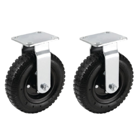 Bolero AG638 Fixed Wheels For Luggage Cart Replacement Spare Part (Fits CF132)