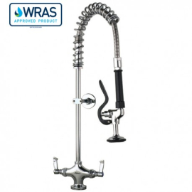 Commercial Pre-Rinse Spray | Kitchen Spray Arm | Wall Mounted | AquaJet AJPR20-SH-BFO-S
