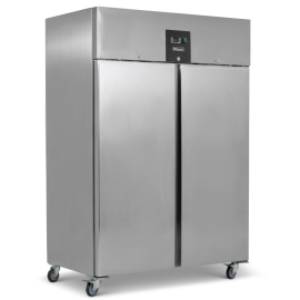 Commercial Double Door Refrigerator | Gastronorm 2/1 Ventilated Fridge | 1300L Capacity | Stainless Steel | Blizzard BR2SS