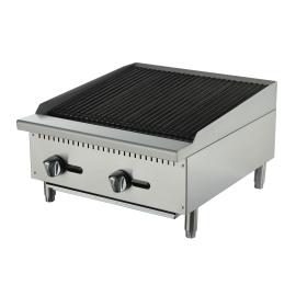Commercial Gas Chargrill | Heavy Duty 2 Burner | LPG Countertop | Blaze CRB24P