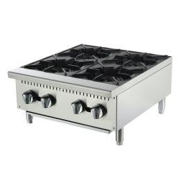 Commercial Gas Hob | 4 Burner Countertop | Professional Cooking Range | Blaze BHP24