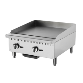 Countertop Gas Griddle | 2 Burner Commercial Griddle | Manual Controls | Blaze