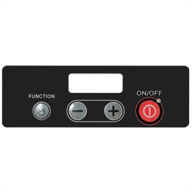 Nisbets Essentials AW294 Control Panel Sticker for Induction Hob Replacement Spare Part (Fits JB376)