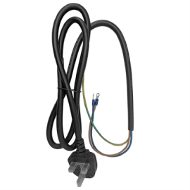 Nisbets Essentials AW298 UK Power Cord For Single Zone Induction Hob, Replacement Spare Part (Fits JB376)