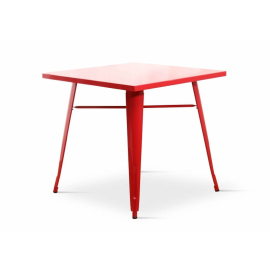 Metal Dining Table | Tolix Style Table | 80x80cm | Borrello B1996