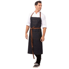 Bib Apron | Memphis Indigo Apron | Professional Kitchen Workwear | Chef Works B341