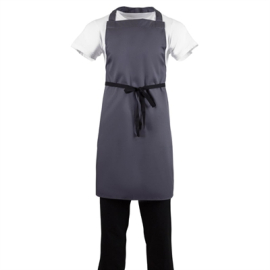 Polycotton Bib Apron | Chef Apron | Charcoal | Whites B426