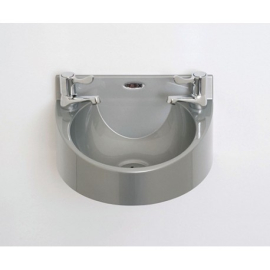 Polycarbonate Wash Hand Basin | Commercial Hand Washing Station | Wall-Mounted Grey | Basix WS1-L
