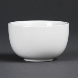 Sugar Bowl | White Porcelain Sugar Pot | 95mm Diameter | Olympia C250