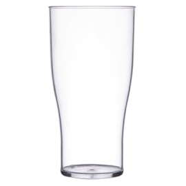 Polystyrene Beer Glasses | Plastic Pint Glasses | 570ml Capacity | Olympia CB780