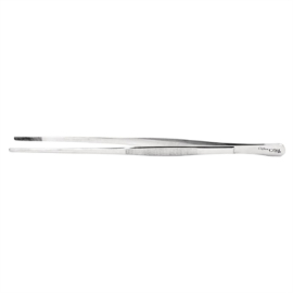 Stainless Steel Tweezer Tongs | Round Tip Tongs | 300mm Kitchen Utensil | CC164