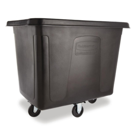 Commercial Cube Truck | 400 Litre Linen Trolley | Heavy-Duty Waste Bin | Rubbermaid CC377