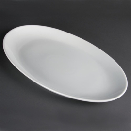 French Deep Oval Plates | Ceramic Serving Plates | 500mm | Olympia CC892