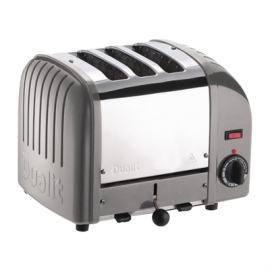3 Slice Vario Toaster | Commercial Bread Toaster | Metallic Silver | Dualit 30081