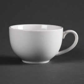 Whiteware Elegant Cups | Porcelain Coffee Cups | 230ml (8oz) Capacity | Olympia CD735