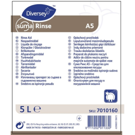 Commercial Rinse Aid | Dishwasher Liquid | 2 x 5L Bottles | Suma A5 CD768