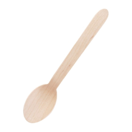 Biodegradable Wooden Dessert Spoons | Disposable Cutlery | Eco-Friendly | Fiesta Green CD904