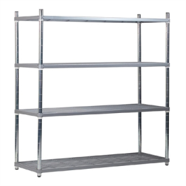 Commercial Wire Shelving | 4 Tier Nylon Coated | 1700x1475x591mm | Craven CE118