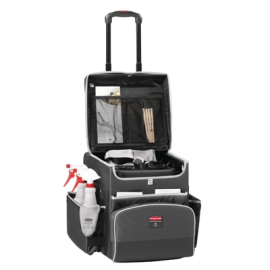 Housekeeping Quick Cart Small | Mobile Cleaning Cart | Compact Size | Rubbermaid CE890