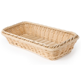 Polypropylene Natural Rattan Basket | GN 1/3 Container | Food Display Basket | CF304
