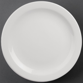Narrow Rimmed Plates | White Dinner Plates | 284mm Commercial Dinnerware | Athena Hotelware CF365