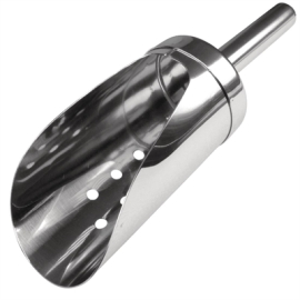 Ice Scoop with Perforations | Commercial Small Ice Scoop | Stainless Steel | Olympia CF647