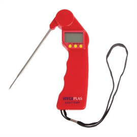 Colour Coded Thermometer | Digital Food Thermometer | Easytemp Red | Hygiplas CF913