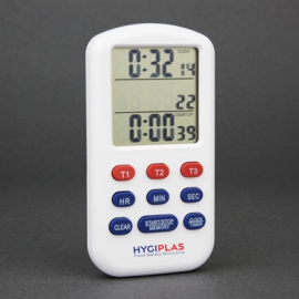 Digital Triple Timer | Kitchen Timer | Count Up/Down | Hygiplas CF915