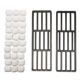 Buffalo CH017 Lava Rock Kit for Countertop Gas Chargrill Replacement Spare Part (Fits DC331-N, CF382-N)