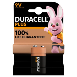 Commercial 9V Battery | Alkaline Power Cell | Long Lasting | Duracell Plus CH294