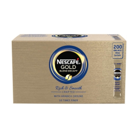 Decaf Instant Coffee Sticks | Gold Blend | 1.8g Sachets | 200 Pack | Nescafe CH522