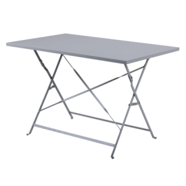 Commercial Folding Table | Pavement Style Outdoor Table | 1100x700mm | Bolero Perth Grey CH969