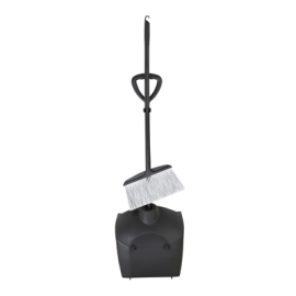 Lobby Dustpan and Brush Set | Standing Dustpan | Upright Cleaning Set | Jantex CK851