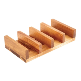 Taco Stand | Wooden Taco Holder | Acacia Wood | Olympia CK970