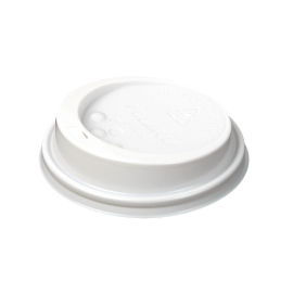 White Lid | Disposable Cup Lid | For 225ml Huhtamaki Hot Cups | Huhtamaki CL868