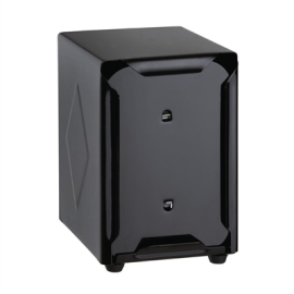 Napkin Dispenser | Stainless Steel Tabletop Napkin Holder | Black Finish | Olympia CN753