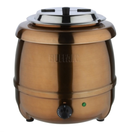 Commercial Soup Kettle | Soup Warmer | 8L Copper Finish | Buffalo CP851
